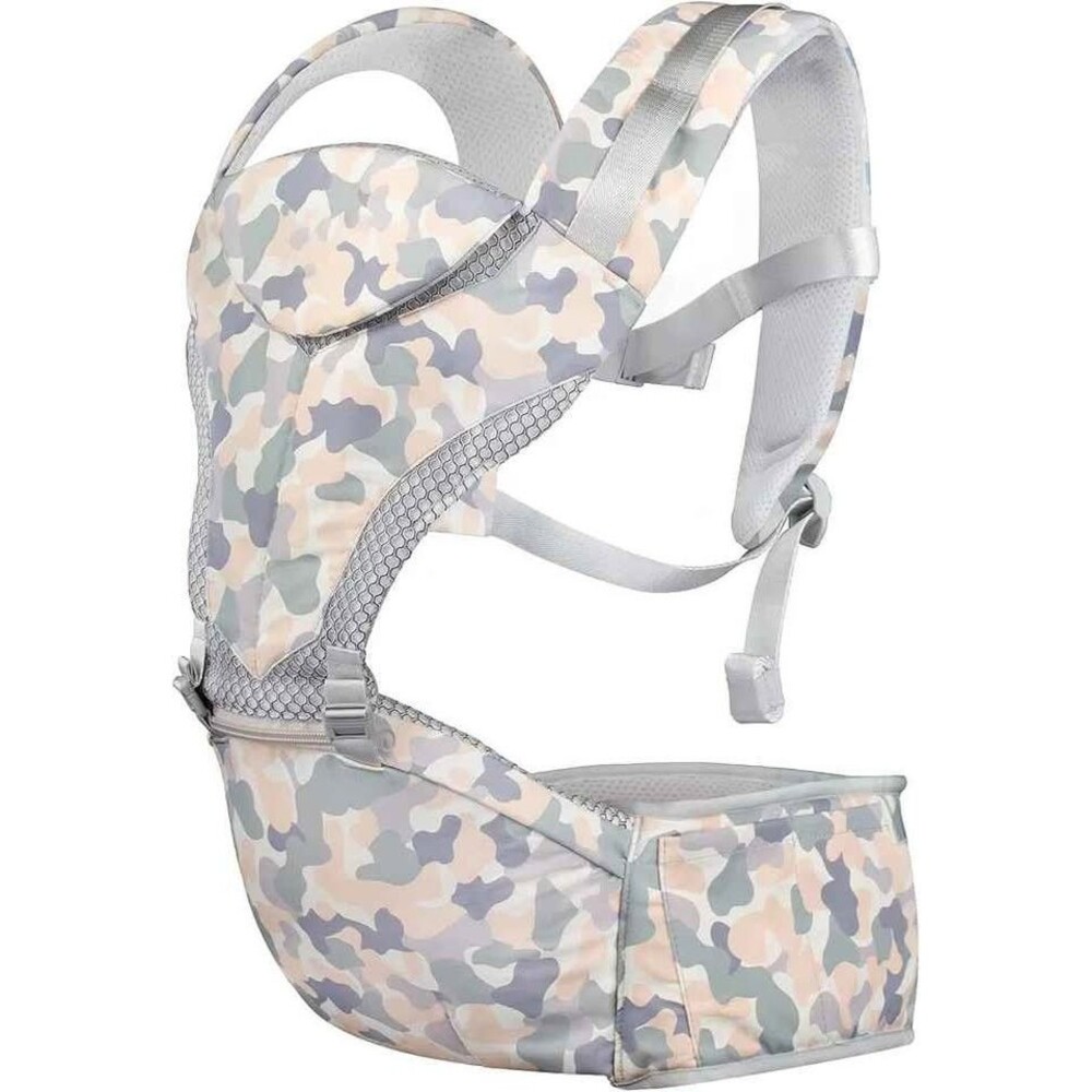 Babypark Carrier w/ Hip Seat - Camo 3-in-1 Newborn to Toddler